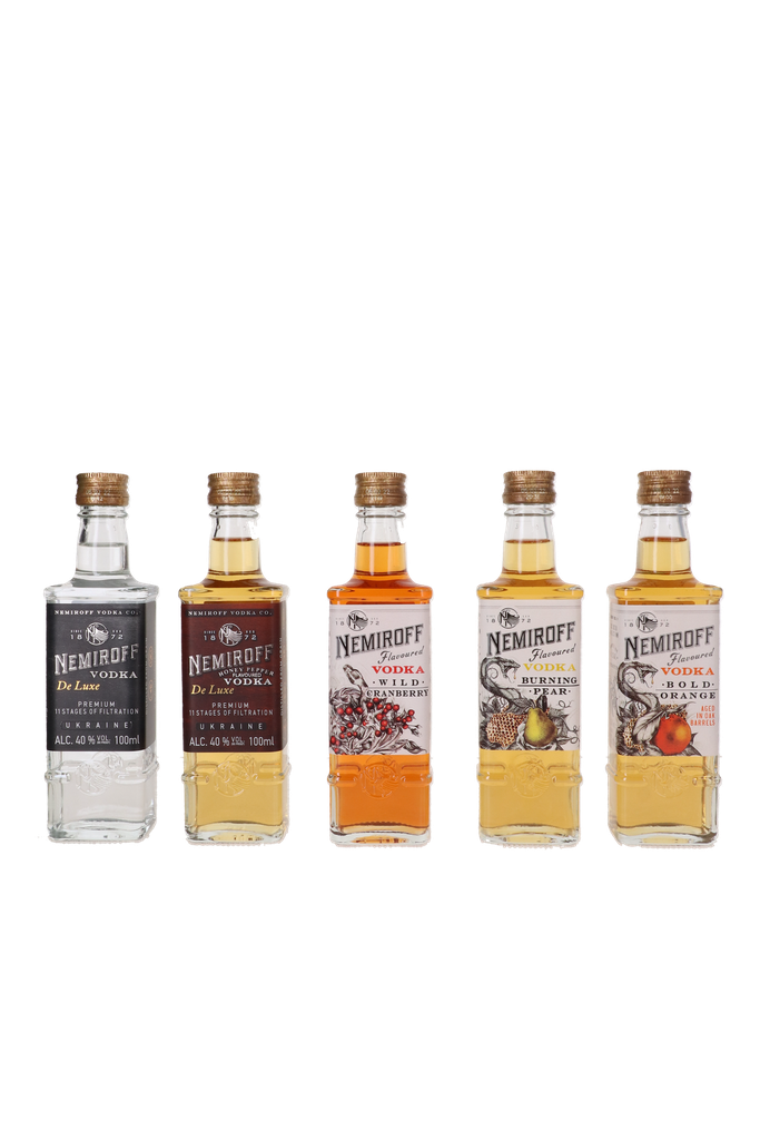 Nemiroff Vodka Mix Pack 5 x 10 cl 40° 50 cl + GBX