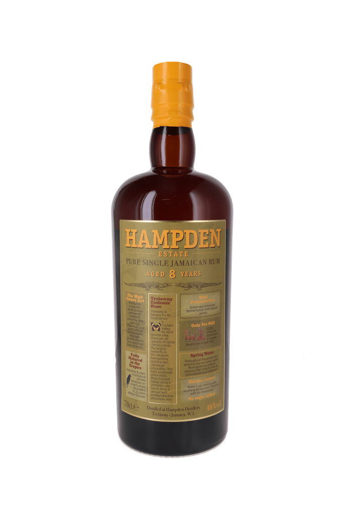 Hampden 8 Years 46° 70 cl + GBX